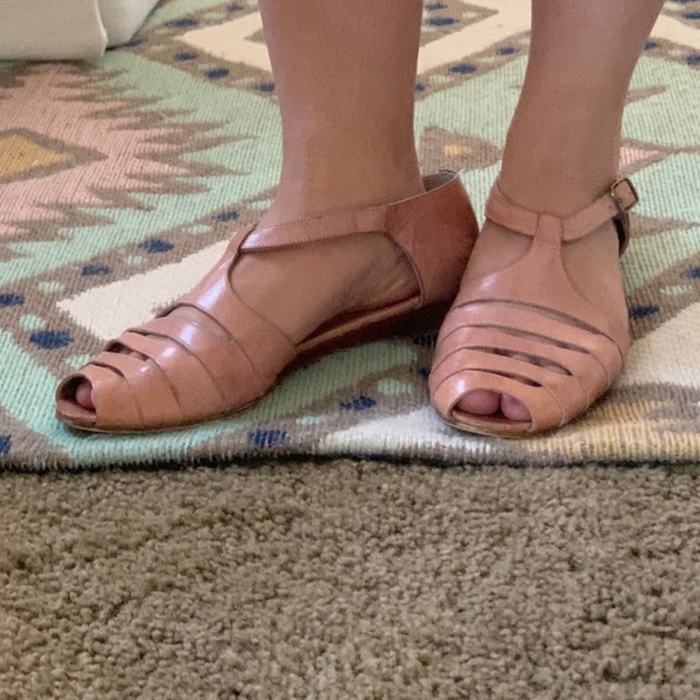 Vintage Blush Leather Liz Claiborne Loafers 7 - Picture 8 of 8